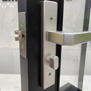 平门锁洗手间把手氧化铝26-218单舌执手锁厕开所门铝合金门门101