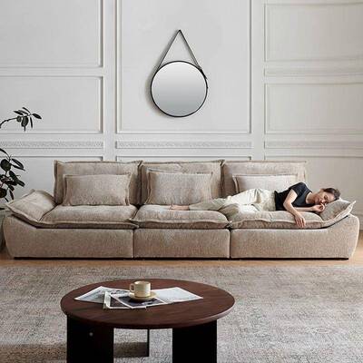 意可调节XMC27871功能帆船沙发客雪厅懒人大坐深直排可沙拆洗式尼