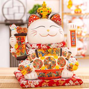 铺工陶厂JYM A23直营瓷家大居饰品招财猫摆件店收银前台开业礼品