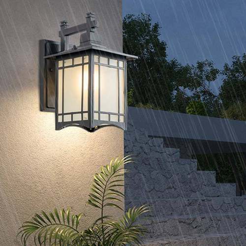 见描述新中户外式壁灯防水庭院灯大门墙壁口别墅室外阳台复古屋檐