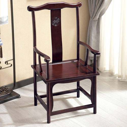 实椅子中式木PNW圈围茶桌配椅家椅用办公主人太师椅椅卷书椅官帽