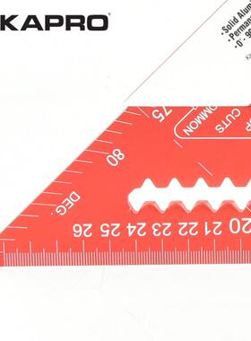 KA木PRO三角尺446工高度加直角651尺铝合金多功能角精度尺90度18c