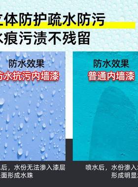 内墙乳自胶漆IJA室内墙面漆用油漆白色翻新防家抗污墙漆水刷涂料