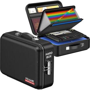 防火文件盒硬壳防火设件盒带锁硬壳计安要497全盒文收纳重文件整