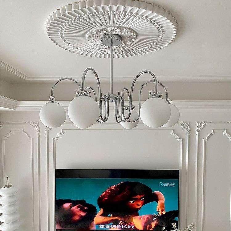 全谱护眼蝴蝶魔结吊灯中古包光20407斯豪客厅灯奶油风后现代豆卧,家装灯饰光源,智能吊灯,淘宝优惠券,粉丝福利购,淘宝优惠卷