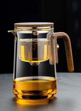 高硅玻璃茶分SGA离硼过滤泡茶8壶家用茶具磁吸飘逸杯大水容量00m