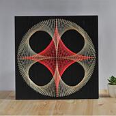 包几绕线BVU画钉子画弦丝画亲子建DIY材料 何饰画 团装