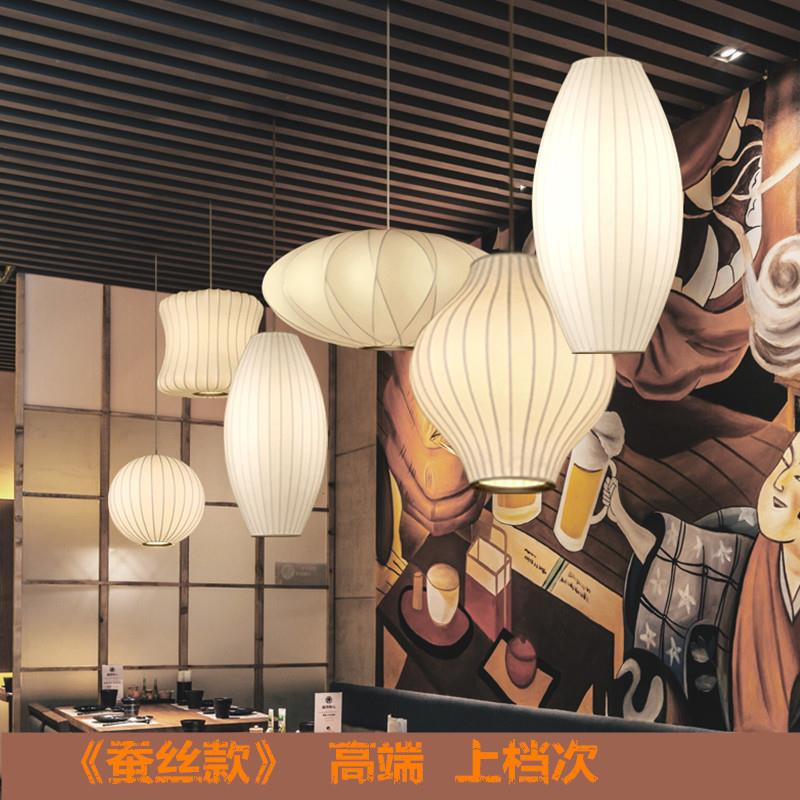 新中式日式禅意蚕丝装吊餐厅茶楼展灯厅梯间楼服店火锅店圆球仿蚕