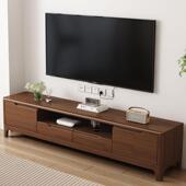 电柜 搭配色 新全实木电视北欧窄款 小客厅家用简易风落地中GBB式