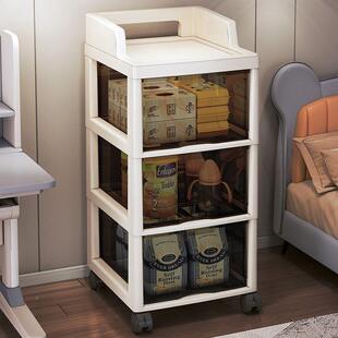 收纳柜可移防动小推NA93B家桌下车夹缝储物柜可用零食杂物多层尘