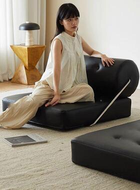 躺单人塔吉沙发床布艺厅客懒人可睡单代人UBK小户型简约现豆腐块