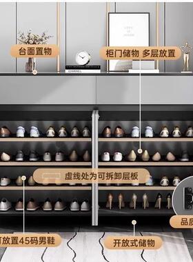 鞋柜家用门口楼道电梯口入户xg010904玄关收纳一体新靠款墙202柜5