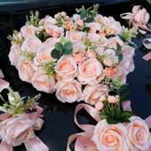 车花仿tEj8c2wQ真车装 饰主婚拉花结婚车婚系花车队花婚车车头花