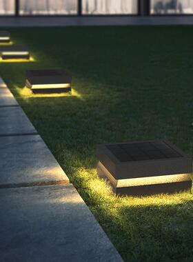 阳能观柱景头灯户太外防水庭院灯简约围墙灯别墅灯31340室外灯大