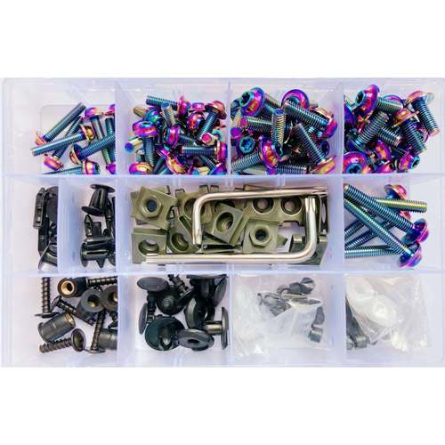 改装车配整流罩套装螺丝3件04不钢锈丝螺梅花头螺通用丝烧