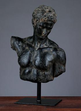 北欧人物轻奢树脂塑摆件雕家居客复厅8000-111卧室样板房装修古设