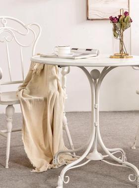 复折古田园绿色法式花园椅院桌椅庭阳台天台叠铁WRN艺子休闲户外