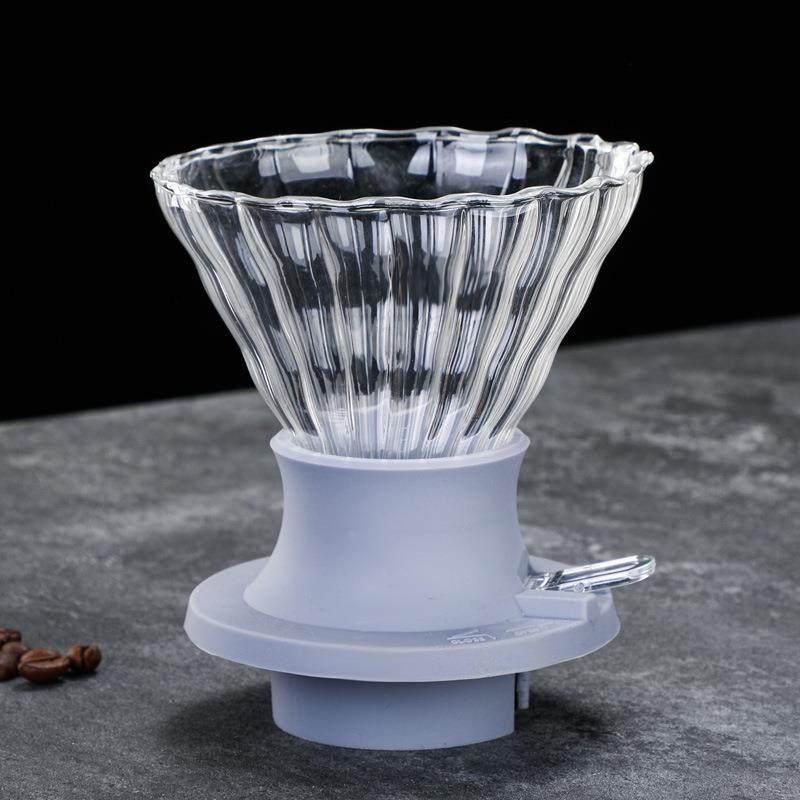 经典硅款胶支架咖啡过滤器咖啡漏斗V装0HGR滤杯咖啡壶6套手冲滴漏