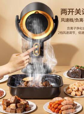 初桌面吸油烟机家用小化型烧烤烤肉炒菜艾灸抽暖扇烟RGQ排烟空气