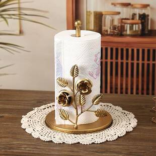 座铁艺立式纸巾架桌面抽纸架底餐厅客厅收纳架家居4231X收纳巾纸