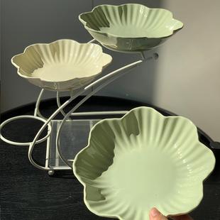 果盘多层陶瓷水果盘客创h11厅高颜值糖果盘意甜食点心盘品台零展