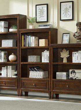 美式实代KPL书架儿童柜书橱客厅储物展示柜落地书木简约现置物架