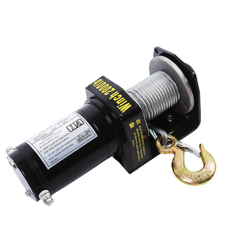 救水援防电动绞盘机强54劲动力越野绞盘车载吊电机铜芯电机便携