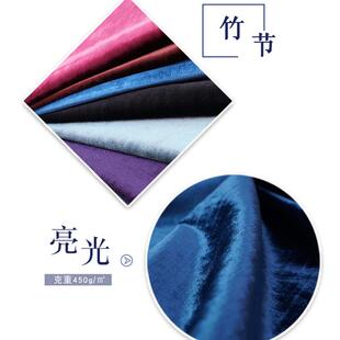 面涤纶竹节发布料ht1061织恒泰现货亮光压沙花梭割绒绣花底布料厂