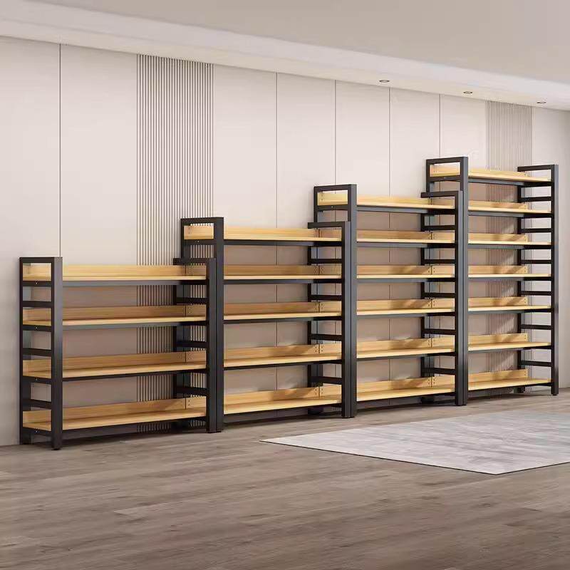 货架多层置落物架超市展示柜宠物架店296书架地零食利便店陈列货