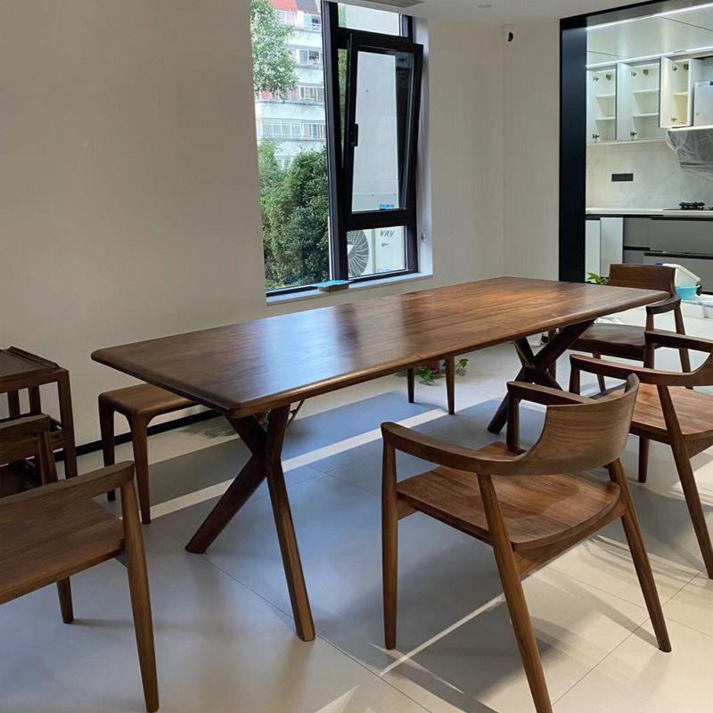 北美黑桃胡木大板木原茶桌台茶台工作桌面板书桌NMK板实木板桌板