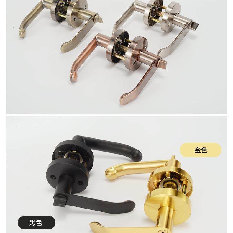 三杆式塑执手锁不锈钢形锁卫锁生间门球房球门锁96#三杆铝钢门锁,基础建材,机械门锁,淘宝优惠券,粉丝福利购,淘宝优惠卷