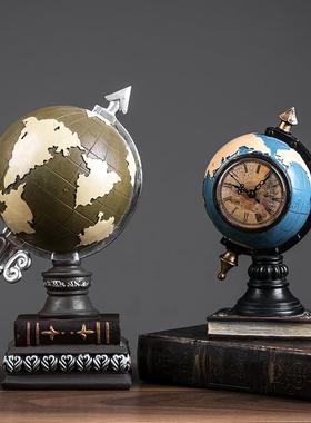 北欧风格件复古树脂设面摆桌摆书房卧701010室客厅办公室装饰品酒