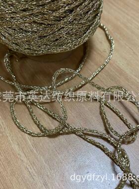 粗双包心粗银空带纱空心带子MSL-14(1包金各规格空心带金银线圆筒
