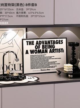 创意摆件轻摆奢氛客厅HBH-F001电视机柜摆件入户玄关处收纳柜台围