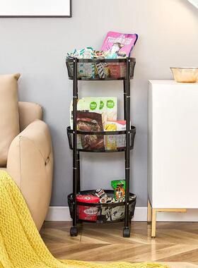 厨房小风置水16852物架客厅零食果收纳架室卫生间多功能折叠卧小