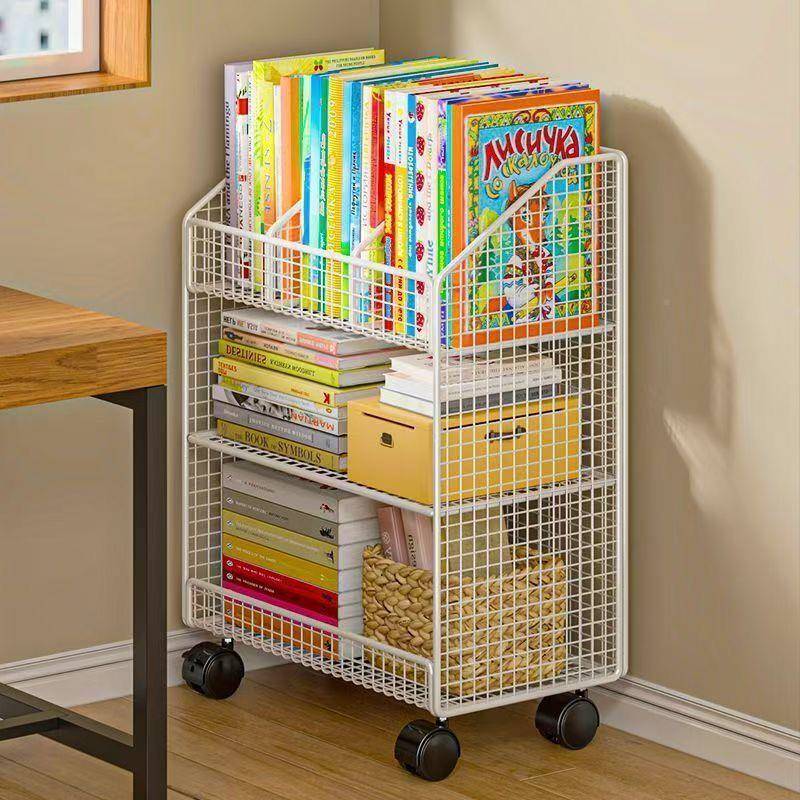 JEJ架零纳食置物架多功能桌下置物架可移动书架书桌旁收物收学生