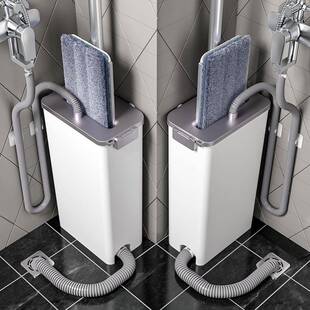 大拖把自动换水洗脱一体拖把桶水桶家用旋转带排水管地拖脱水甩干