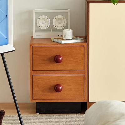 中古设计师款床头柜创意中古可爱实木艺术感小型收纳柜沙发边柜