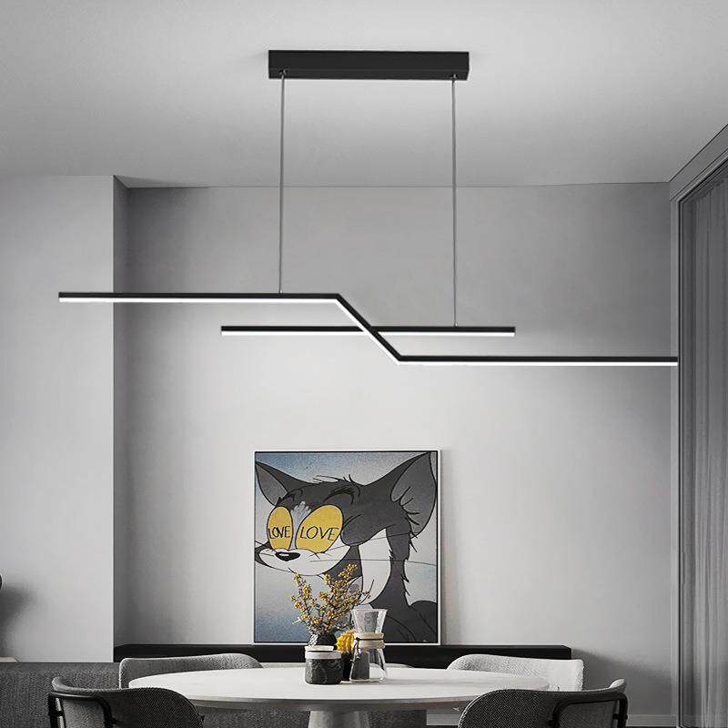 黑白灰餐厅吊灯2021年新款创意餐桌造型吧台现代简约极简饭厅灯具