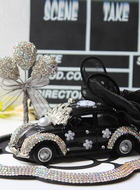 合金车模意创彩蝴蝶结913车模钻摆件车载内饰品老爷摆件d车l多y