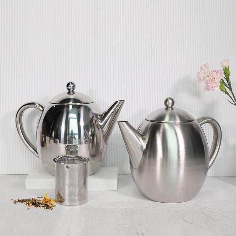双层隔厚实热30网4不锈钢茶保温花LCM茶壶壶过滤家用闷茶壶