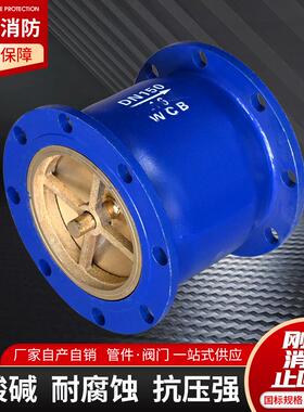 刚消声止回阀KKZ体消音单向阀钢体阀碳钢法止兰回逆止阀背压阀门