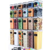 食品级储物罐塑谷料罐厨房密封五杂罐粮干零食收纳盒PP83料24果件