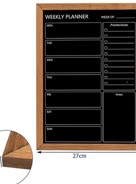 磁吸周月计划木制记板留言备事忘展写字板示48125可擦待办每事项