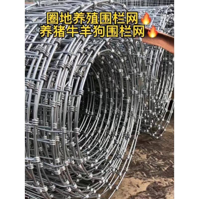 铁丝网围栏网拦牛羊养殖网牛栏网果园防护圈地鸡鸭防护网电镀现货
