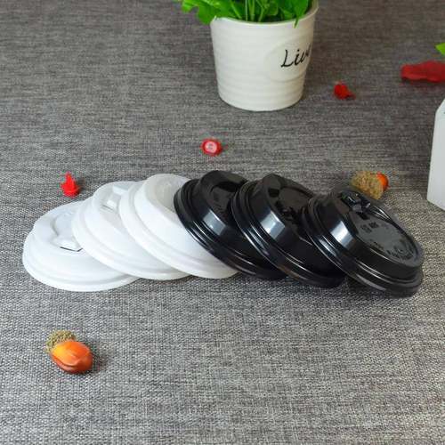 咖次啡杯盖一0性9口径热饮纸FPN杯盖外卖打包咖0啡盖8口开关盖塑