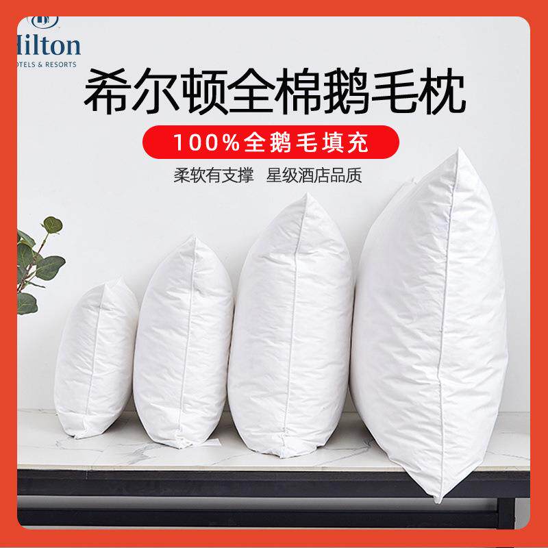 ?腰鹅毛酒羽绒抱枕芯内胆4545Fh(h(&aq50方形羽毛靠x枕芯店沙发靠