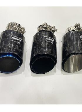 厂家销缎纹新款直边消款声器卷边款纤碳维直改装型汽车排50362气