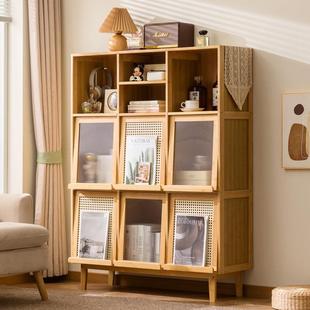 厨房餐储边柜ZUQ复古柜客厅置物柜落橱柜咖啡地靠边墙一体物柜茶