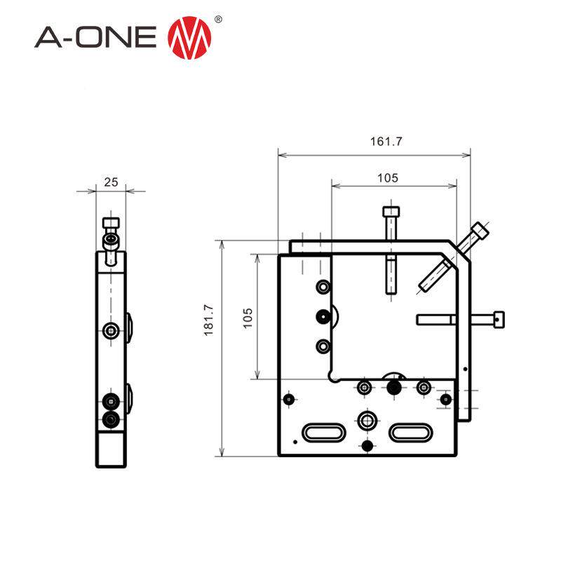 -机ONE线切割3A-20003圆形夹紧扣件EDM精电火花线切割床工件用A密
